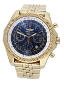 Breitling. A gold automatic chronograph wristwatch with date and bracelet, Ref. K25362, Breitling for Bentley, circa...