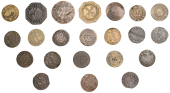 17th Century Tokens, Windsor, Thomas Adames, Farthings, 1652 (5), 1.18g/6h, 1.09g/6h, 0.92g/6h (all N 244, second...