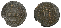 17th Century Tokens, Winkfield, Thomas Teellng, Farthing, [16]69, 0.52g/9h (N 260; BW. 175). About fine but chipped,...