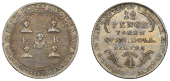 19th Century Tokens, Reading, John Berkeley Monck, Eighteen Pence, 1811, arms, rev. value, edge grained, 6.31g/12h...