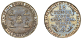 19th Century Tokens, Reading, John Berkeley Monck, Eighteen Pence, 1811, arms, rev. value, edge grained, 6.23g/12h...