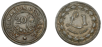 Miscellaneous Tokens and Checks, Aldermaston, Aldermaston CSL, bronze 20 Shillings by Ardill, 23mm, 2.92g/12h (Rains...