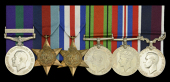 Six: Flight Sergeant C. G. Hayward, Royal Air Force, a recipient of the scarce clasp for Southern Desert,...