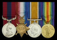 A rare Great War 1918 ‘Western Front’ D.C.M. group of four awarded to Corporal V. B. Polden, Coldstream Guards...