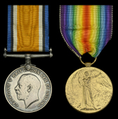 Pair: Private C. G. Hill, Royal Horse Guards and Guards Machine Gun Regiment

British War and Victory Medals (5143...