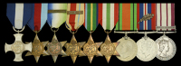 A Second War D.S.C. group of nine awarded to Commander P. W. A. O’Rorke, Royal Navy, for his services as...
