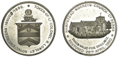 Miscellaneous Tokens and Checks, Hampstead Norreys, Barzillai Lowsley, white metal Five Shillings or medal, 1889, by...