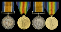 Family Group:

Pair: Private F. A. Chute, Coldstream Guards and Guards Machine Gun Regiment, who died of wounds on...