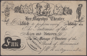 Bank of Merriment, a note loosely in the style of the Bank of Ireland but denominated in fun, advertising a...