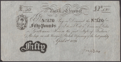 Bank of Elegance, William Giles, a skit note for £50, 1 April 1826, serial number 120, promising to ‘Pay on...