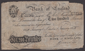 ‘Bank of England, Matthew Marshall’, a small format skit note for £200 of Sugar Plums, 1 January 1842, serial...