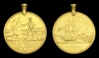 Honourable East India Company Medal for Egypt 1801, gold, 53.6g, an extremely rare original striking, fitted with...