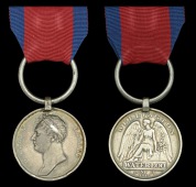 Waterloo 1815 (Thomas Hardy, 2nd Reg. Life Guards.) fitted with replacement steel clip and split ring suspension,...