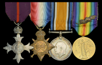 A Great War M.B.E. group of four awarded to Group Captain M. J. James, Royal Naval Air Service and Royal Air...