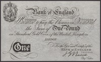 Bank of England, John G. Nairne, £1 ‘Gold Note’, ND (1914), serial number A/1 000000, uncirculated, very rare...