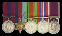 A most unusual Second War British Expeditionary Force 1940 operations D.C.M. group of five awarded to Sergeant J. T....