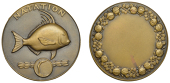 FRANCE, Natation, c. 1924, an Art Déco bronze award medal by C.-L.-L. Mascaux for Arthus-Bertrand, fish to right,...