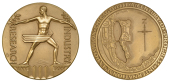 U.S.A., International Exposition, Chicago, 1933, an Art Déco medium bronze medal by E.R. Zettler for Medallic Art...