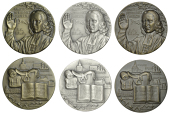 United States of America, United Methodist Church, a fine silver medal by Ralph J. Menconi, 1971, for the Medallic...