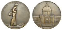 FRANCE, Chantilly, 1933, an Art Déco bronze medal by P.-M. Dammann for Arthus-Bertrand, Minerva standing right,...