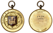 England, WIGAN, Sunday School League, a circular 9ct gold fob medal by Vance & Duerden Morley, engraved ‘Wigan S....
