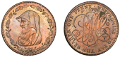 Amlwch, Parys Mine Co, Penny, 1788, druid’s head left encircled by thin wreath of 16 single acorns, rev. pm co...