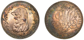 Amlwch, Parys Mine Co, Specimen Penny, 1788, druid’s head left encircled by thin wreath of 24 acorns, rev. pm co...