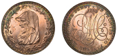 Amlwch, Parys Mine Co, Specimen Penny, 1788, druid’s head left encircled by thin wreath of 24 acorns, rev. pm co...