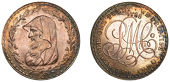 Amlwch, Parys Mine Co, Specimen Penny, 1788, druid’s head left encircled by thin wreath of 24 acorns, rev. pm co...