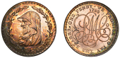 Amlwch, Parys Mine Co, Specimen Penny, 1788, druid’s head left encircled by wreath of 21 acorns, rev. pm co...