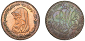 Amlwch, Parys Mine Co, Penny, 1788, druid’s head left encircled by thin wreath of 17 single acorns, rev. pm co...