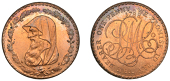 Amlwch, Parys Mine Co, Penny, 1788, druid’s head left encircled by thin wreath of 17 single acorns, rev. pm co...