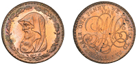 Amlwch, Parys Mine Co, Penny, 1788, druid’s head left encircled by thin wreath of 17 single acorns, rev. pm co...