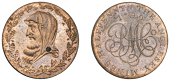 Amlwch, Parys Mine Co, Pattern Halfpenny, 1790, by R. Dumarest for M. Boulton, in copper, druid’s head left...