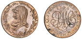 Amlwch, Parys Mine Co, Pattern Halfpenny, 1790, by R. Dumarest for M. Boulton, in copper, druid’s head left...