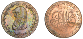 Amlwch, Parys Mine Co, Halfpenny, 1791, uncertain manufacturer (early Boulton?), druid’s head left encircled by...