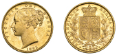 Australia, Victoria, Sovereign, 1885m, shield rev., Melbourne (Hill 66; S 3854A). Lustrous, good extremely fine...