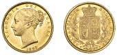 Australia, Victoria, Sovereign, 1885s, shield rev., Sydney (Hill 81; S 3855B). Lustrous, good extremely fine [Graded...