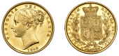 Victoria (1837-1901), Sovereign, 1848, obv. 2, Arabic date numeral (Hill 31; S 3852C). Lightly toned with some...