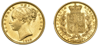 Victoria (1837-1901), Sovereign, 1848, obv. 2, Arabic date numeral (Hill 31; S 3852C). Lightly toned with some...