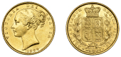Victoria (1837-1901), Sovereign, 1864, die no. 84 (Hill 49; S 3853). Lustrous, good extremely fine [Graded by NGC as...