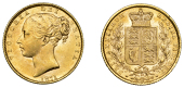 Victoria (1837-1901), Sovereign, 1871, die no. 28 (Hill 55; S 3853B). Lustrous, good extremely fine [Graded by NGC...