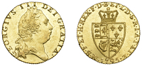 George III (1760-1820), Pre-1816 issues, Guinea, 1795,  fifth bust right, rev. crowned, spade-shaped shield of arms...