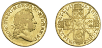 George I (1714-1727), Guinea, 1715, third bust right, rev. crowned cruciform shields (EGC 504; MCE 247; S 3630)....