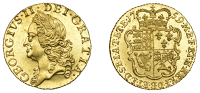 George II (1727-1760), Half-Guinea, 1759, old head left, rev. crowned shield of arms (EGC 660; MCE 365; S 3685)....
