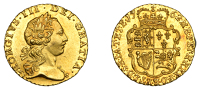 George III (1760-1820), Pre-1816 issues, Quarter-Guinea, 1762, bust right, rev. crowned shield of arms (EGC 866; MCE...