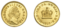 George III (1760-1820), Pre-1816 issues, Third-Guinea, 1797, first bust right, rev. crown (EGC 867; MCE 449; S...