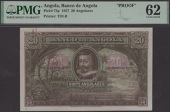 Banco de Angola, proof 20 Angolares, ND (1927), no serial number or signatures, rusty paperclip mark, ink letter...