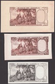 Banco de Angola, a group of partial obverse die proofs (4) for 10 Angolares, 1 January 1947, identical in design to...