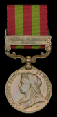India General Service 1895-1902, 1 clasp, Punjab Frontier 1897-98, bronze issue (Lascar Raja Ram 2nd. Infy. H.C.)...
